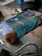 Load image into Gallery viewer, 3 layer face covering, neck tube style with Glacier Raft Company logo
