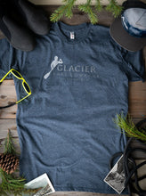 Load image into Gallery viewer, navy glacier raft company golden bc logo t-shirt