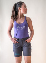 Load image into Gallery viewer, model wearing women's glacier raft company guide shorts