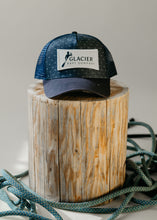 Load image into Gallery viewer, navy dobby denim Glacier Rafting curved brim hat