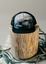 Load image into Gallery viewer, flat brim mountain scenery hat at glacier raft company