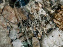 Load image into Gallery viewer, glacier raft company glass water bottle
