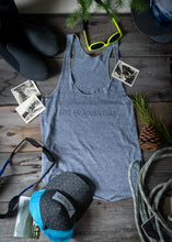 Load image into Gallery viewer, Live an Adventure tank top in grey
